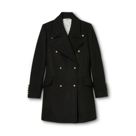 Nili Lotan Double Breasted Wool Blend Coat Sz XS - Picture 3 of 7